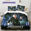 1PC Johnny Hallyday pattern Bedding Quilt Set Quilt Cover Pillowcase Home Decoration Birthday Gift (1 * duvet cover + 19 * pillowcase, without core)