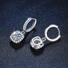 Moissanite S925 Silver Square Stud Earrings for Women - Exquisite Workmanship