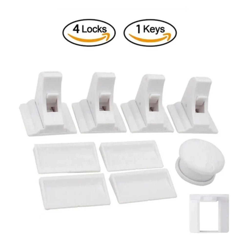 Self-adhesive Magnetic Child Lock Invisible Lock Magnetic Locks Children Security Locks Safety Accessories Screw Fixed