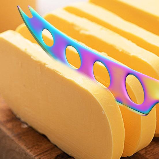 Cheese Cutter with Ergonomic Handle Design Stainless Steel Mirror Finish Utensils Rust-Resistant Cutter for Western Baking