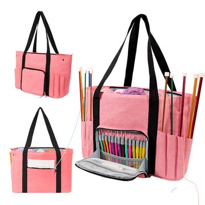 Knitting Bag Crochet Bag Yarn Storage Organizers Yarn Holder Crochet Accessoriess for Knitting Needle Crochet Hook