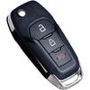 MechanMagic Flip Key Fob Replacement Compatible for Ford F-150 F-250 F-350 2015- Explorer (2016-) F-350 F-450 Ranger Ecosport Bronco Ignition Key