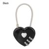 Resettable 3-Digit Padlock Heart Password Padlock Outdoor Luggage Code Padlock Valentine'S Day Gift