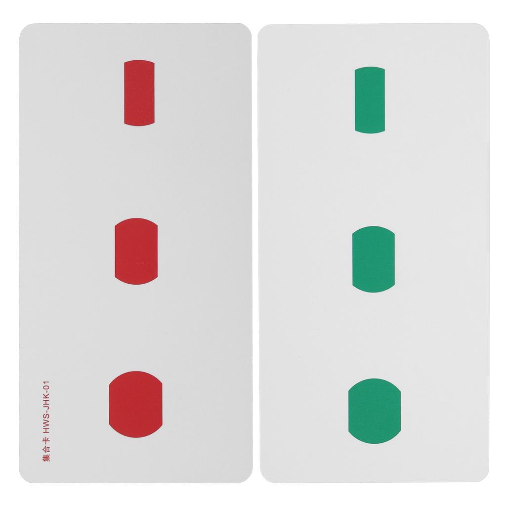 2pcs Strabismus Correction Cards Improve Visual Sense Waterproof Coated Paper Amblyopia Training Cards