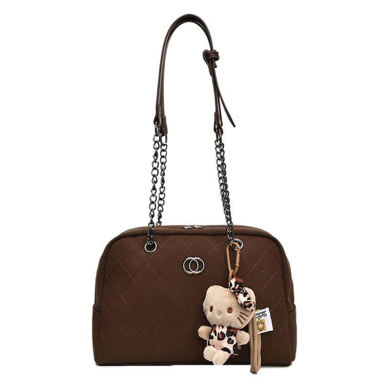 2025 New High-texture Bowling Pillow Bag Women's High-end Foreign-style Chain Handbag Single Shoulder Messenger Bag