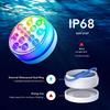 7CM 13-LED Submersible Pool Light with RF Remote & Suction Cup - 16 Colors, Four Magnets, Courtyard Decor