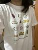 Korean Sle Short Sleeve 's T-Shirt Casual Streetwear Cartoon Print Top Commute Faion Tee