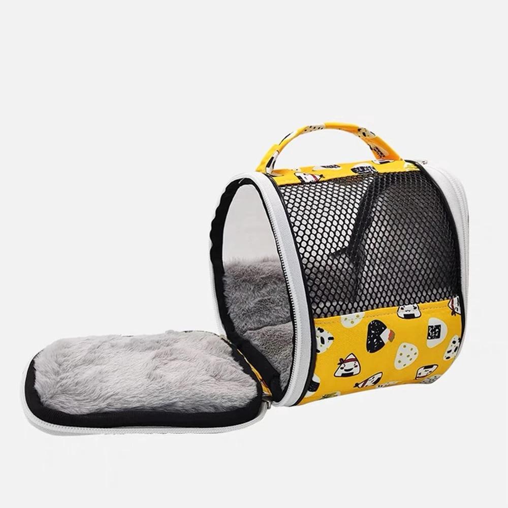 Folding Parrot Cage Lightweight Bird Cage Warm Soft Pet Bird Backpack Plush Outdoor Transport Accessories for Parrot Bird Nests