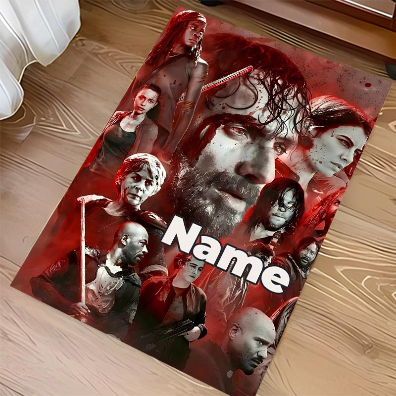 Custom Personalization The Walking Dead Print Area Rug - Soft, Washable Non-Slip Indoor Mat,Living Room,Home&Office Decorative Rug