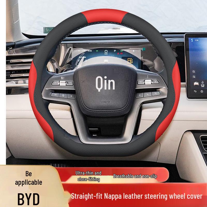 Steering Wheel Cover for BYD: Compatible with Qin L, Song PLUS, Han L, Tang L, Song Pro, Xia Yuan UP, Destroyer 05, and e7 models.