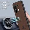 ANNYOJO For Xiaomi Redmi Note 13 4G Case Leather+PC+TPU Shock-absorbed Phone Cover