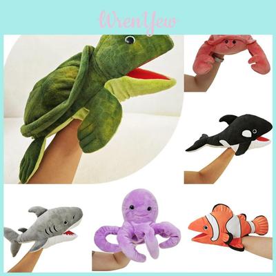 Jucărie Nouă de Pluș cu Animale Marine Tip Marionetă de Mână Pentru Copii Mici Tiburon și Broască Țestoasă Interactive Marionete de Mână Cadou Perfect Pentru Copii Personaje)