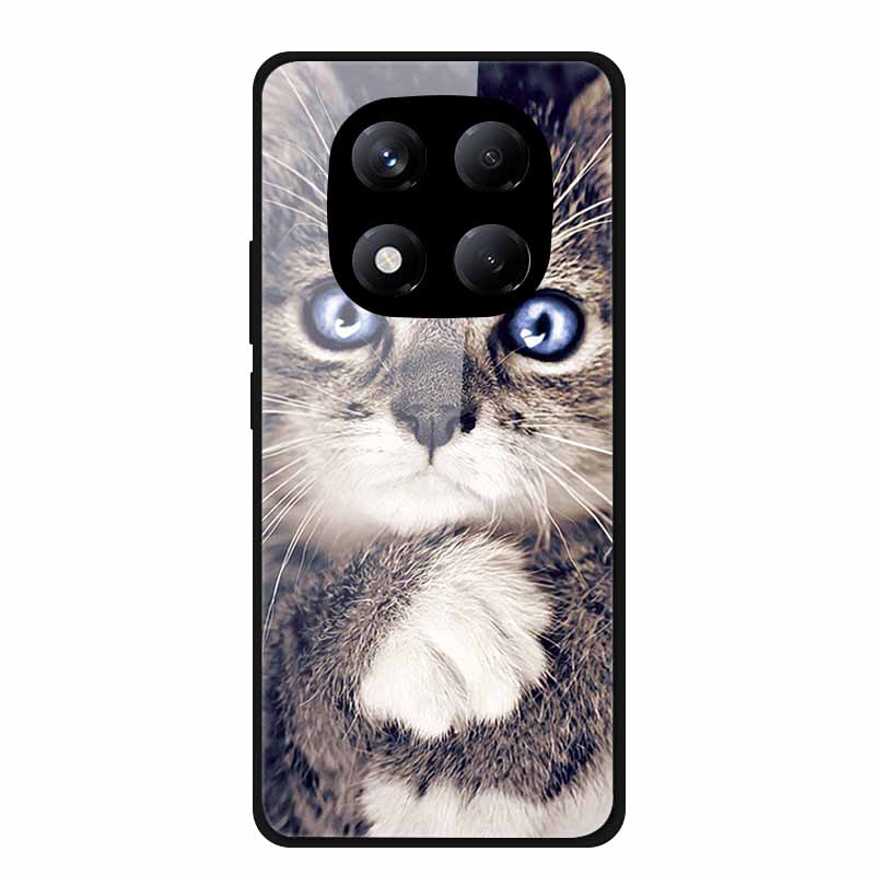 Tempered Glass Phone Case for Redmi Note 14 Pro 4G Cover Lion Wolf Hard Shell for Xiomi Redmi Note14Pro 4G Note 14Pro Cover Cool