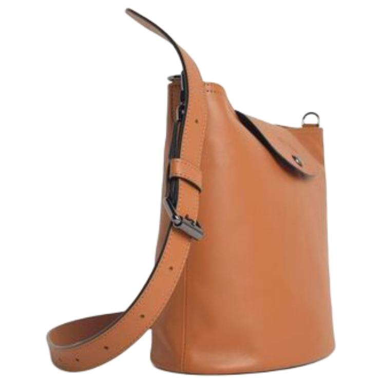 Longchamp Le Pliage Xtra Detachable Adjustable Shoulder Strap Leather Shoulder Bag Women Shoulder Bag Orange 10341987M19