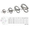 Stainless Steel Swivel Snap Shackle Rings RotarySpring Hook 35/52/69/96mm