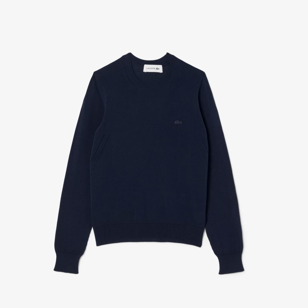 [lacoste] Women's Cotton Crewneck Sweater AF4145-55N166