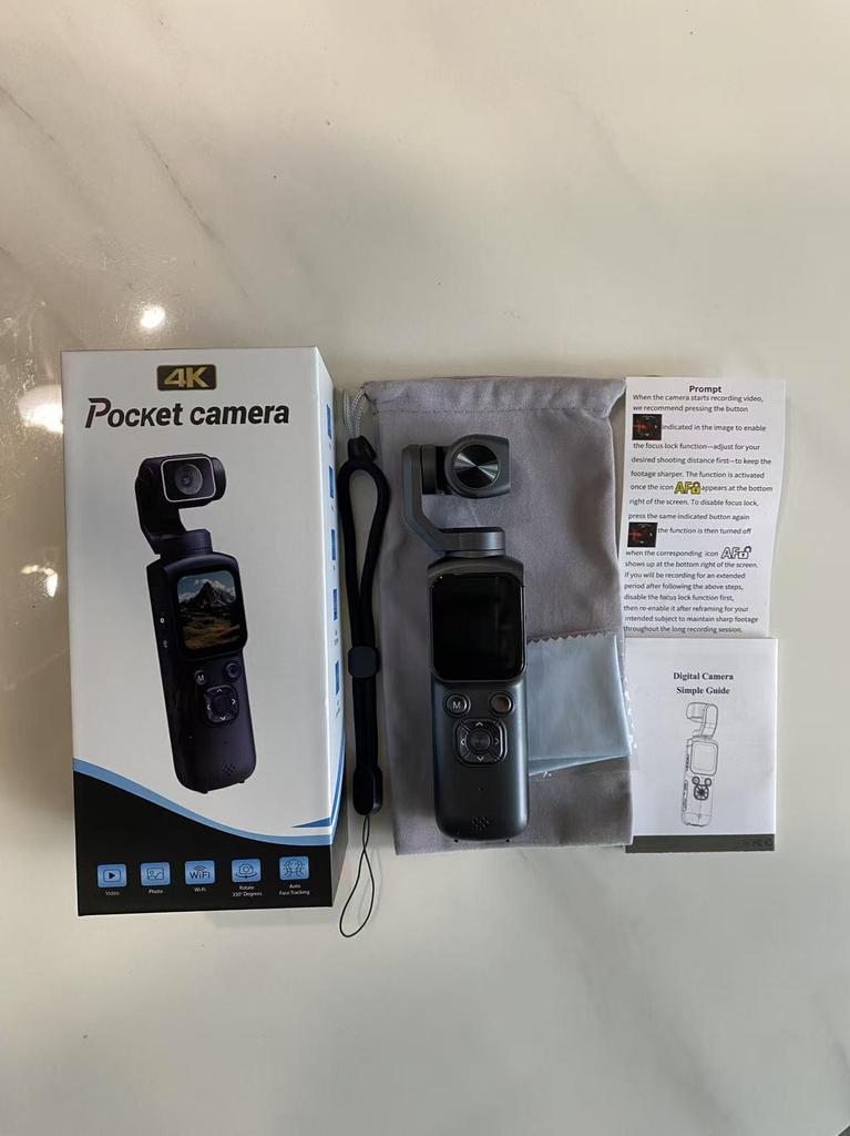Smart Handheld Gimbal Camera with Motion Follow and Anti-Shake for Vlogging