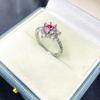 6.2mm Pointed Bottom Huazi Diamond-Inlay Ring Setting - Trendy Jewelry Style for DIY Fashion Rings