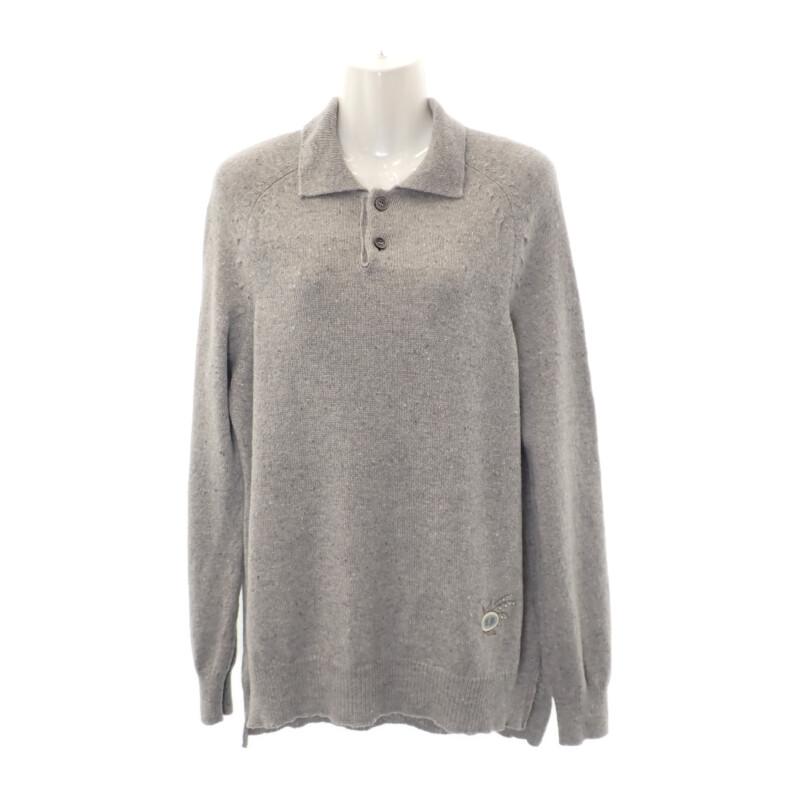 

Dior 243M830AT449 M Polo shirt gray cashmere mens