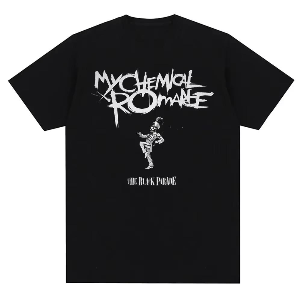 My Chemical Romance Mcr Band Herren Damen Baumwoll-T-Shirt Bedrucktes T-Shirt Lässig Kurzarm T-Shirt Streetwear Trend T-Shirt Tops