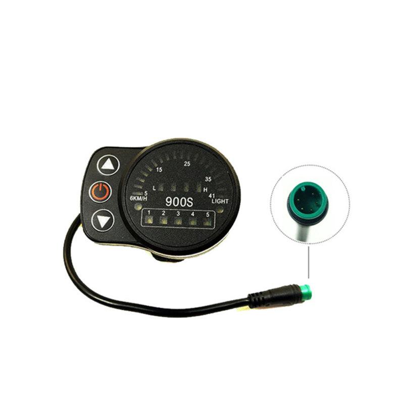 

Kt-900s E-bike Led Display Meter Водонепроницаемая таблица кодов дисплея разъема для 24 В 36 В 48 В Электрический