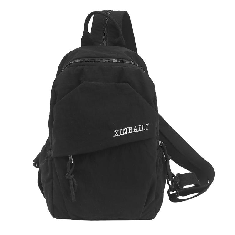 Outdoor travel small backpack backpack new fashion versatile student shoulder leisure bag oblique span breast bag