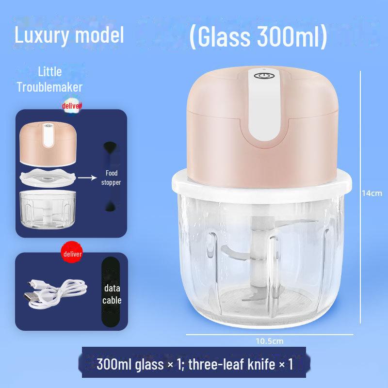 Wireless Electric Garlic Processor: Mincer, Peeler, Stirrer, Press, and Paste Maker