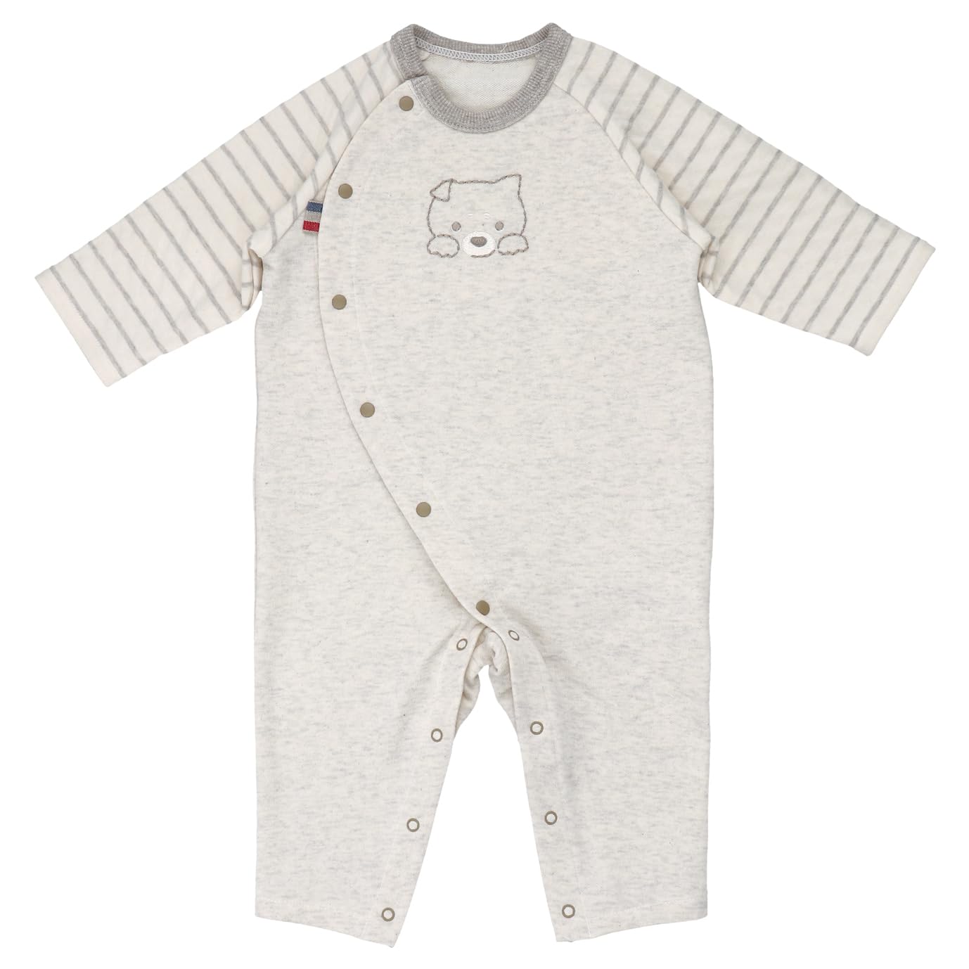 

Baby Castle Size Made in Japan Coveralls, Mameshiba, 80, слоновая кость