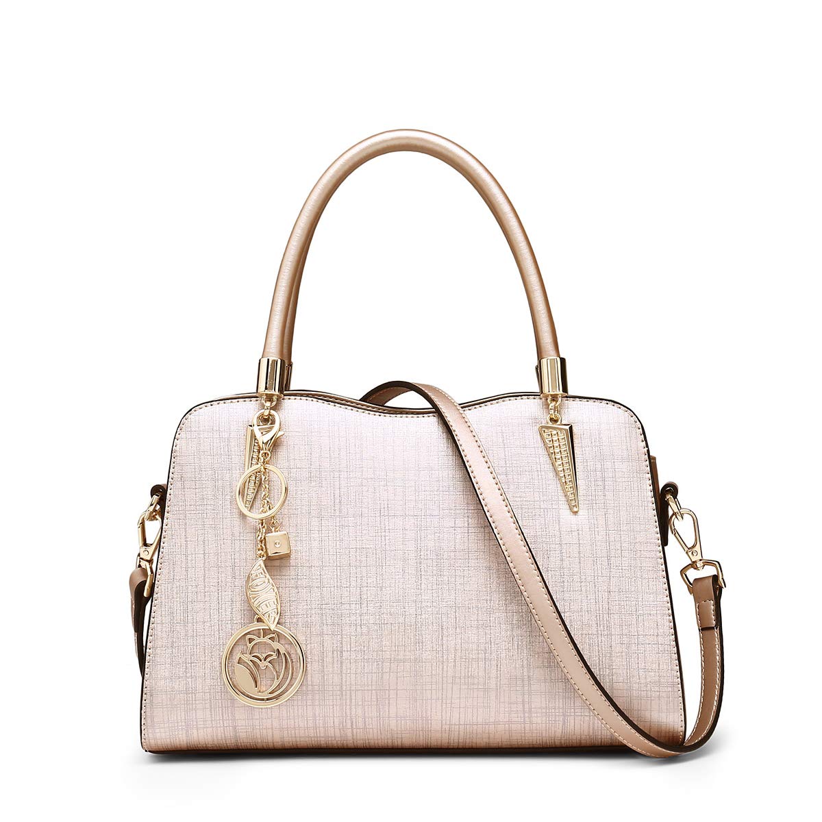 

FOXER Tote Bag Popular Shoulder Commuting Stylish Popular Large Capacity Water Repellent Handbag Mother Bag Crossbody Handbag Shoulder Shoulder Strap золотий