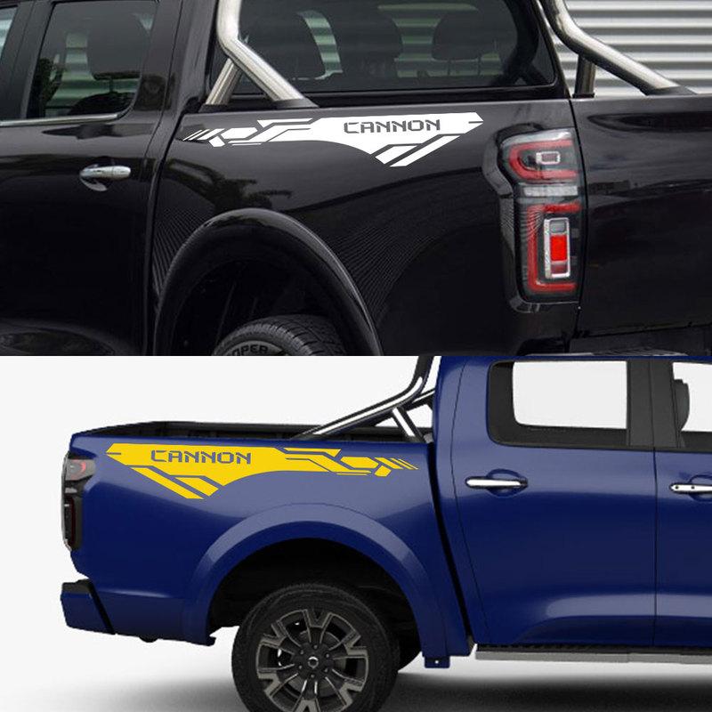 Pickup Rear Trunk Side Stickers For GWM Great Wall UTE Cannon L X Truck Brand Letters Vinyl Decor Cover Auto Tuning Accessories