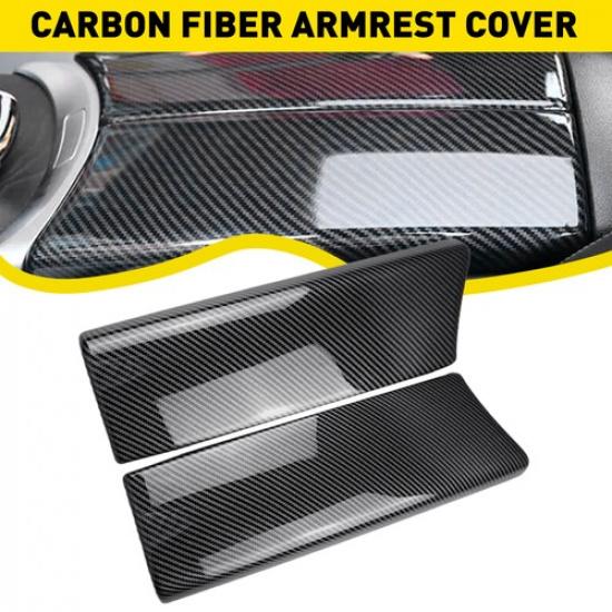 

Center Console Armrest Cover Box For Mercedes GLC Benz 2015-20 X253 Carbon Fiber