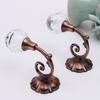 2Pcs Metal  Glass Curtain Holdback Wall Tie Back Hanger Hooks Decor
