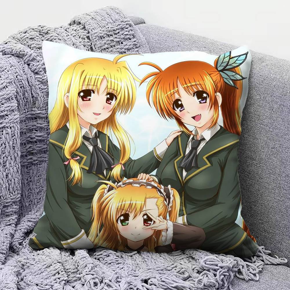 Magical Girl Lyrical Nanoha   Pillow Covers Home Sofa Cushion Covers and Aecorative Custom