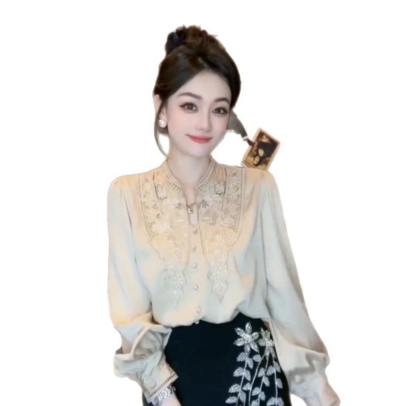 New Korean Style Niche Unique Design Fashionable and Versatile Foreign Style Lazy Style Loose Shirt for Women