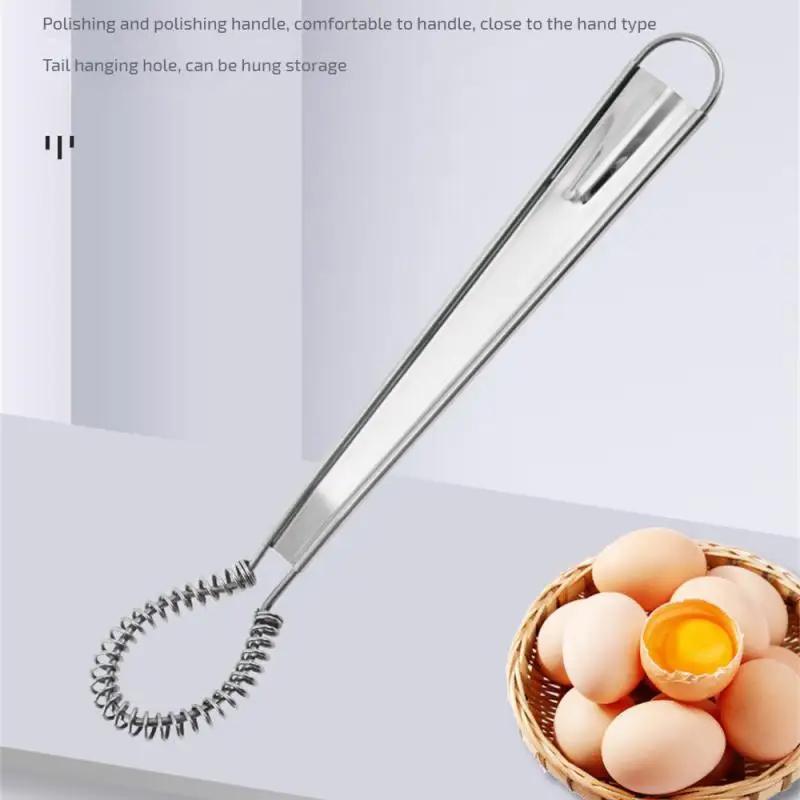 1PC 20cm Stainless Steel Magical Hand Held Spring Whisk Mini Kitchen Eggs Sauces Mixer Kitchen Gadgets Accessories