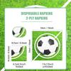 In Stock: Disposable Football Club Grass Print Party Napkins