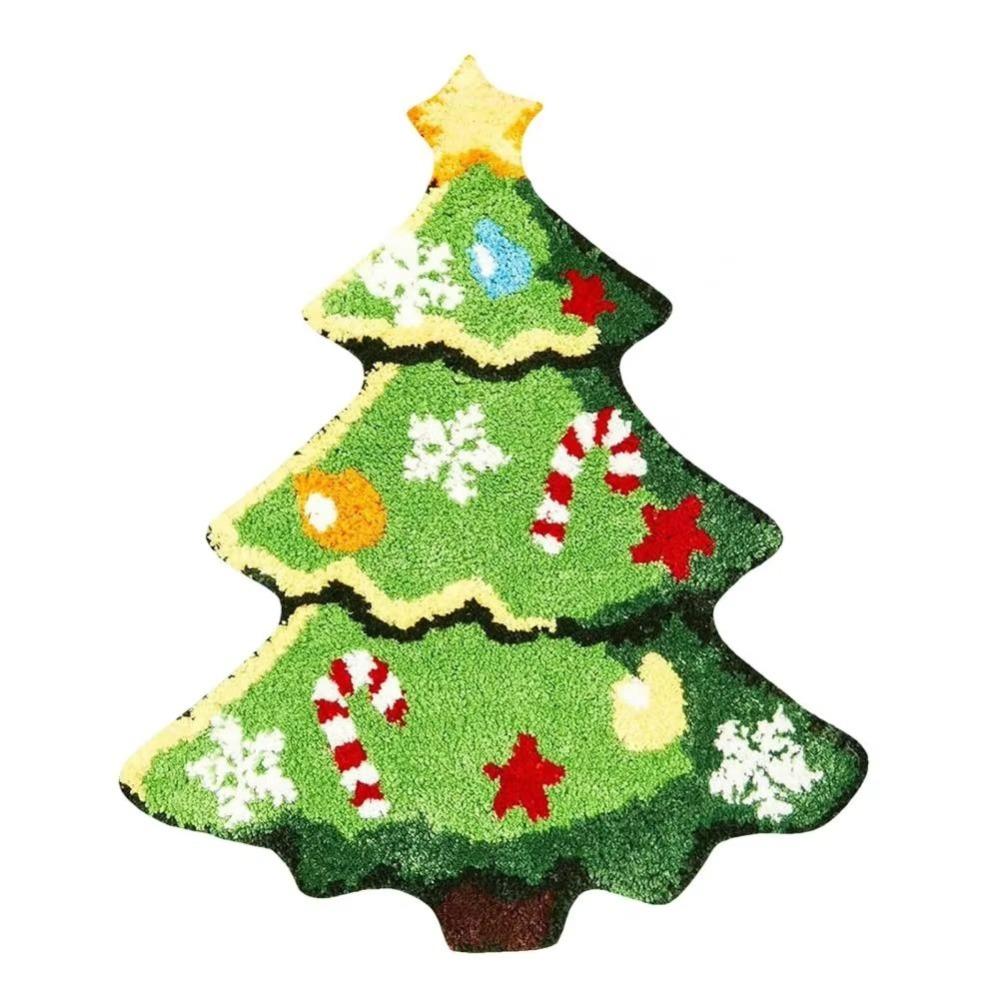 Small Bedroom Rug Anti-Slip Backing Bed Side Carpets Trendy Christmas Carpet Home Decor