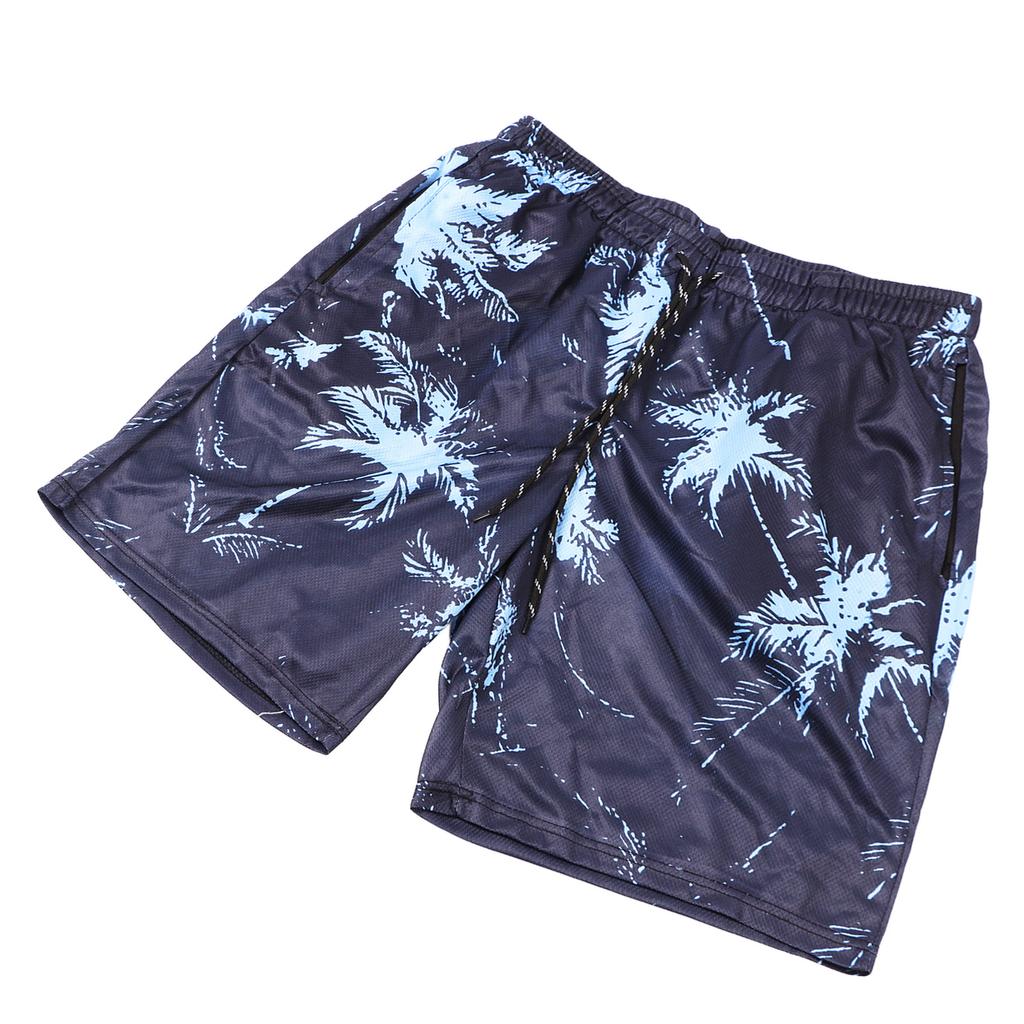 Men Beach Pants Breathable Fast Drying Comfortable Loose 3D Printed Board Shorts for Pool Surfing