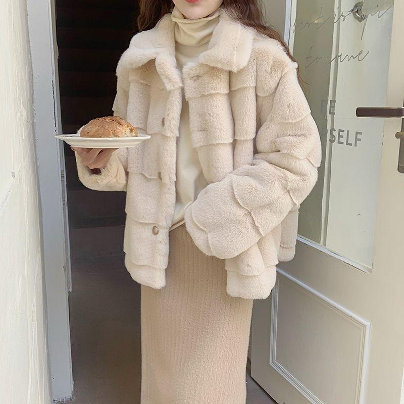 Rich Family Daughter Wind Fur Fur Coat New Autumn and Winter Women's Danish Mink Light Fashion Thickened Top