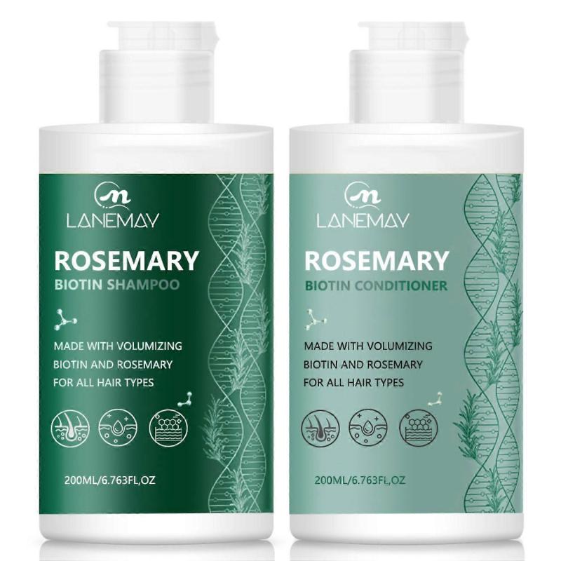 Rosemary Shampoo and Conditioner Set - Shampoo and Conditioner Set Volumizing Complex with Shea Butter & Tea Tree Oil for Fine Weak & Dull Hair