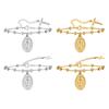 Rosary Cross Beaded Bracelet Snake Chain Bracelet Vintage Minimalist Charm Bracelet Suitable for Fashion Women Present