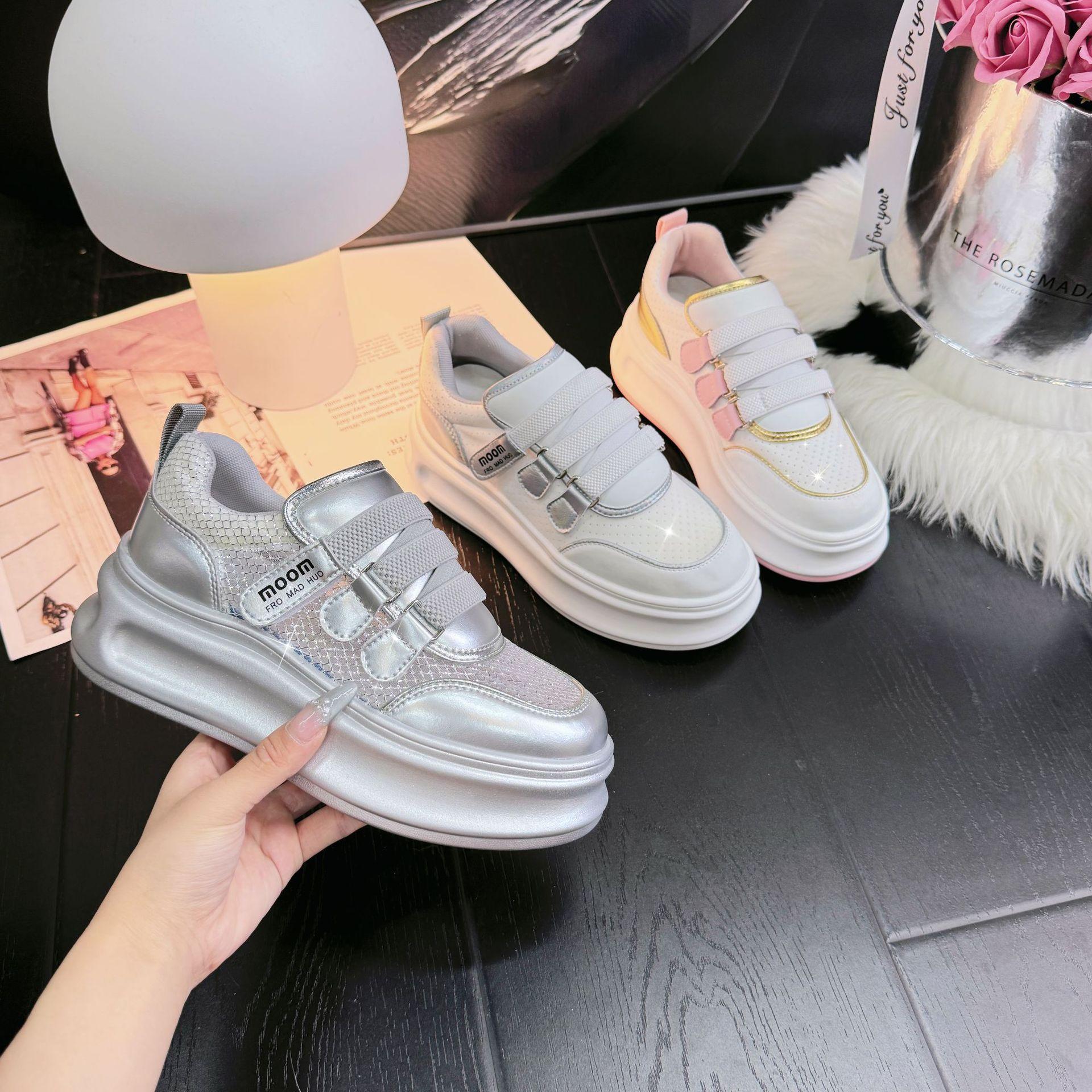 

Fujin 6 см коровья натуральная кожа платформа клин полые кроссовки женская обувь кожаные туфли на каблуке сапоги женская весна осень обувь HOOK 39