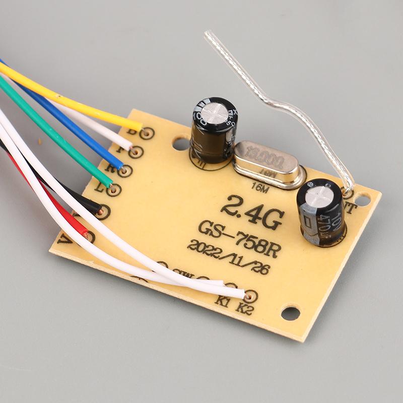 2,4G 4-Kanal RC Fernbedienung Schaltkreis PCB Sender- und Empfängerplatine Fernbedienung Spielzeug Antenne Funksystem