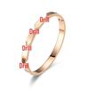 18K Gold Diamond-Inlaid Titanium Steel Bracelet, Women's Niche Luxury Design, Stainless Steel Hollow Letter Style.