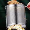 Stainless Steel Deep Frying Pot Detachable Handle Milk Warmer Pot Tempura Fryer Pan  French Fries