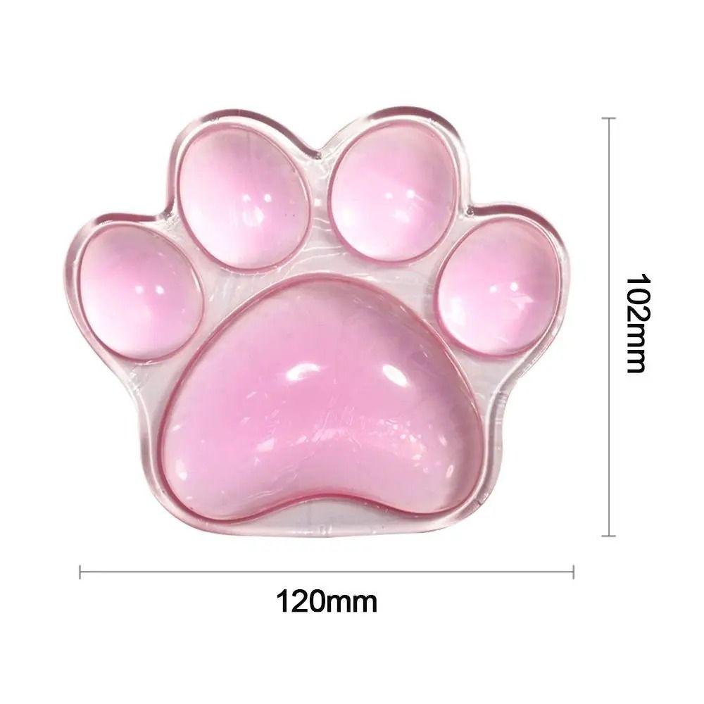 Cat's Paw Shaped Keyboard Holder Transparent Typing Support Pad Keyboard Wrist Rest Office