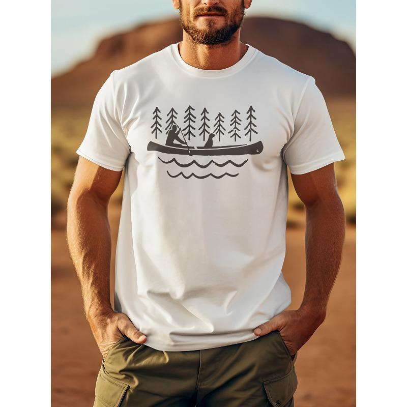

Мужская дышащая футболка с коротким рукавом, подходит для походов, гребли на каноэ и бэкпэкинга, рубашка для активного отдыха с круглым вырезом, машинная стирка, повседневная спортивная одежда S белый