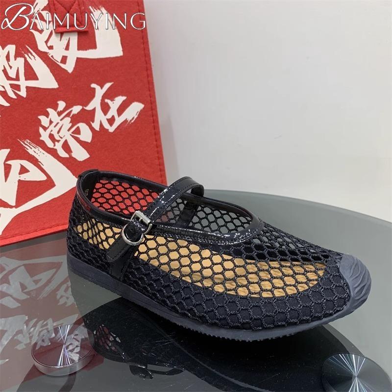 Fashion Women Mesh Casual Sneakers Sport Shoes Woman Flat Sandals 2025 Trend Summer Marie Janes Shoes Comfort Loafers Shallow Sandalias