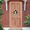 Easter Door Sign Wooden Rabbit Construction Door Sign Bunny Welcome Sign (A)
