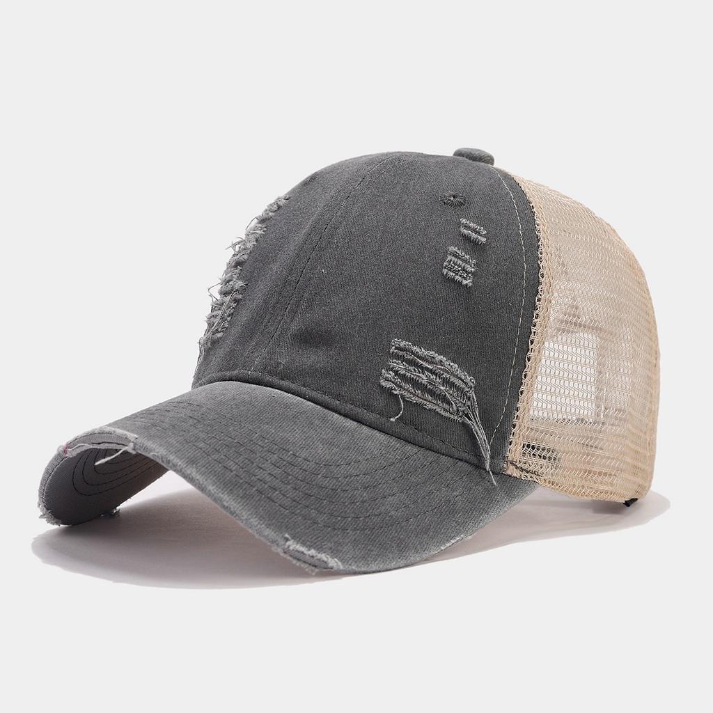 Summer Fashion Outdoor Golf Baseball Cap Ripped Retro Fashion Breathable Versatile Cap Couple Hat